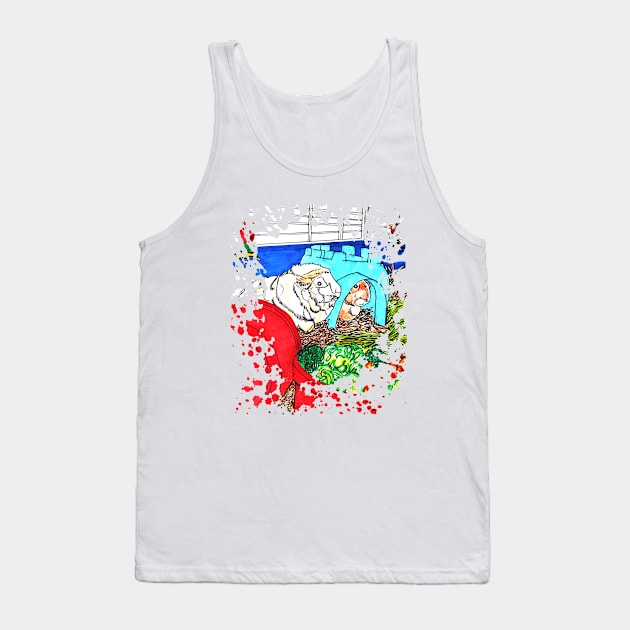 Guinea Pigs in a cage Tank Top by adamzworld